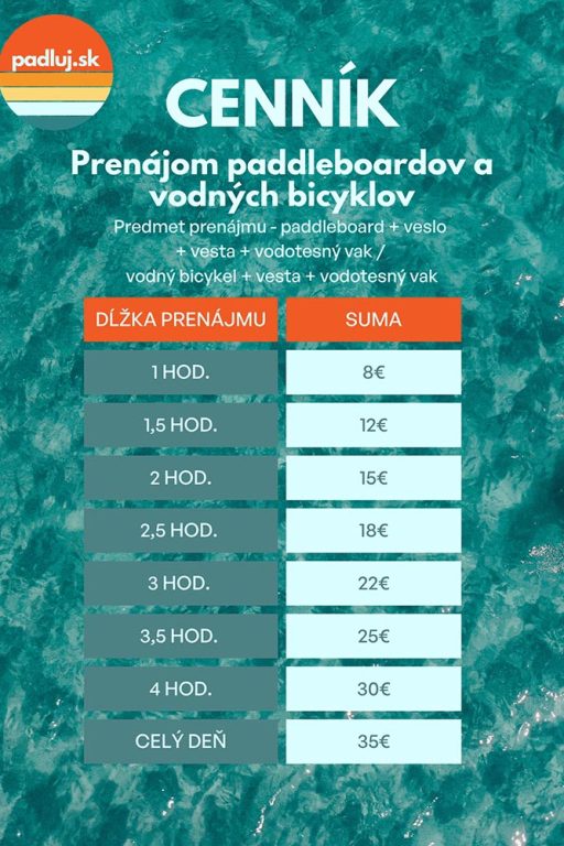 paddleboard-cennik